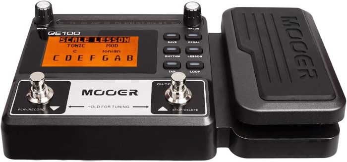 MOOER GE100 Multi-Effects Guitar Pedal with 80 Presets, 66 Effects, Loop and Expression Volume Pedal, Tap Tempo, Headphone Out - Image 7